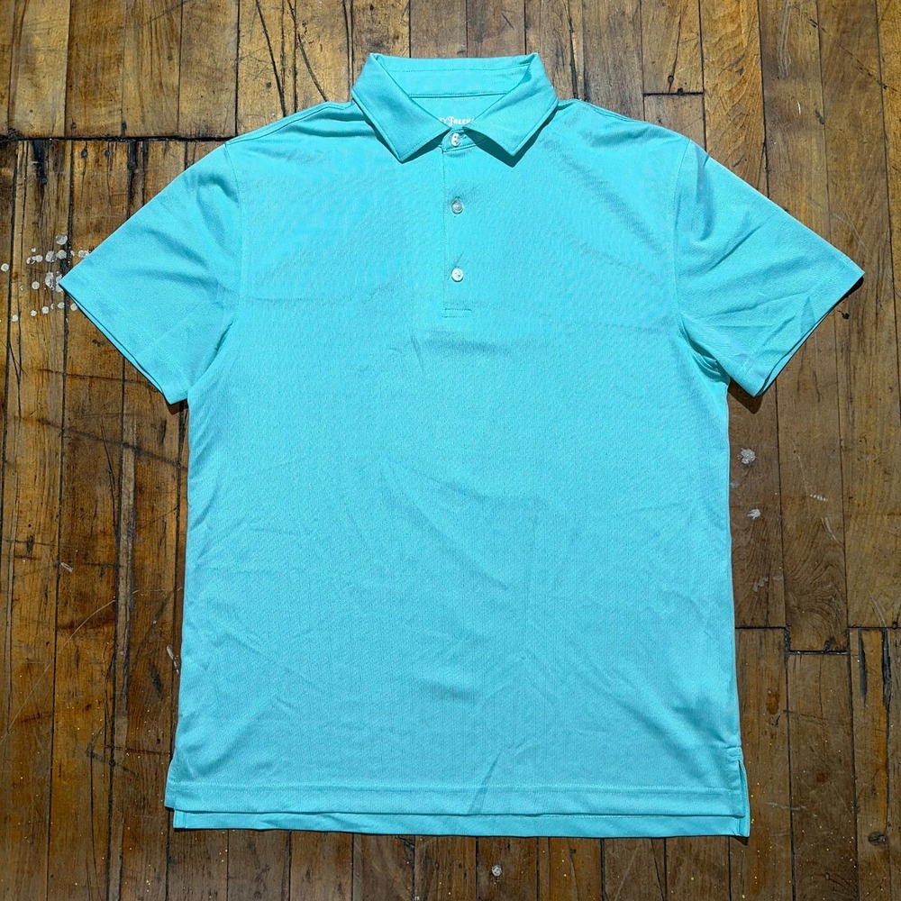 Hickey Freeman Polo‎ Shirt Men's Small Turquoise Short Sleeve Golf Performance